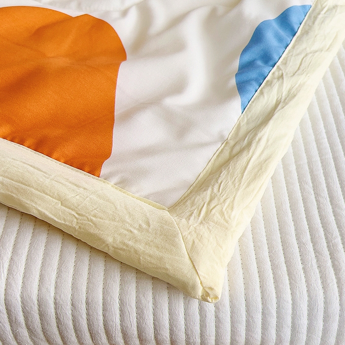 91家纺网 家纺一手货源 找家纺 吉咪兔家纺 2024年新款水洗棉儿童夏凉被婴儿空调被宝宝幼儿园专用大豆芯夏季薄款小被子 欢乐伙伴