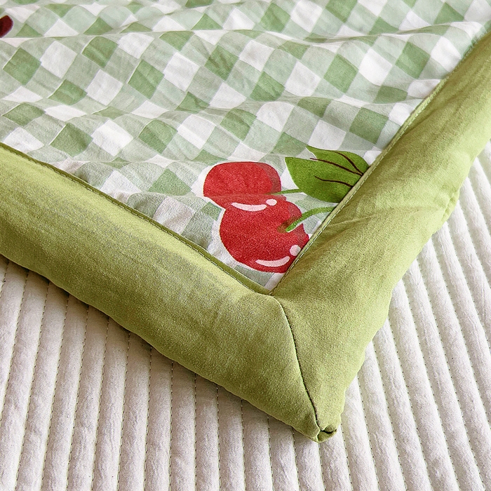 91家纺网 家纺一手货源 找家纺 吉咪兔家纺 2024年新款水洗棉儿童夏凉被婴儿空调被宝宝幼儿园专用大豆芯夏季薄款小被子 小女孩