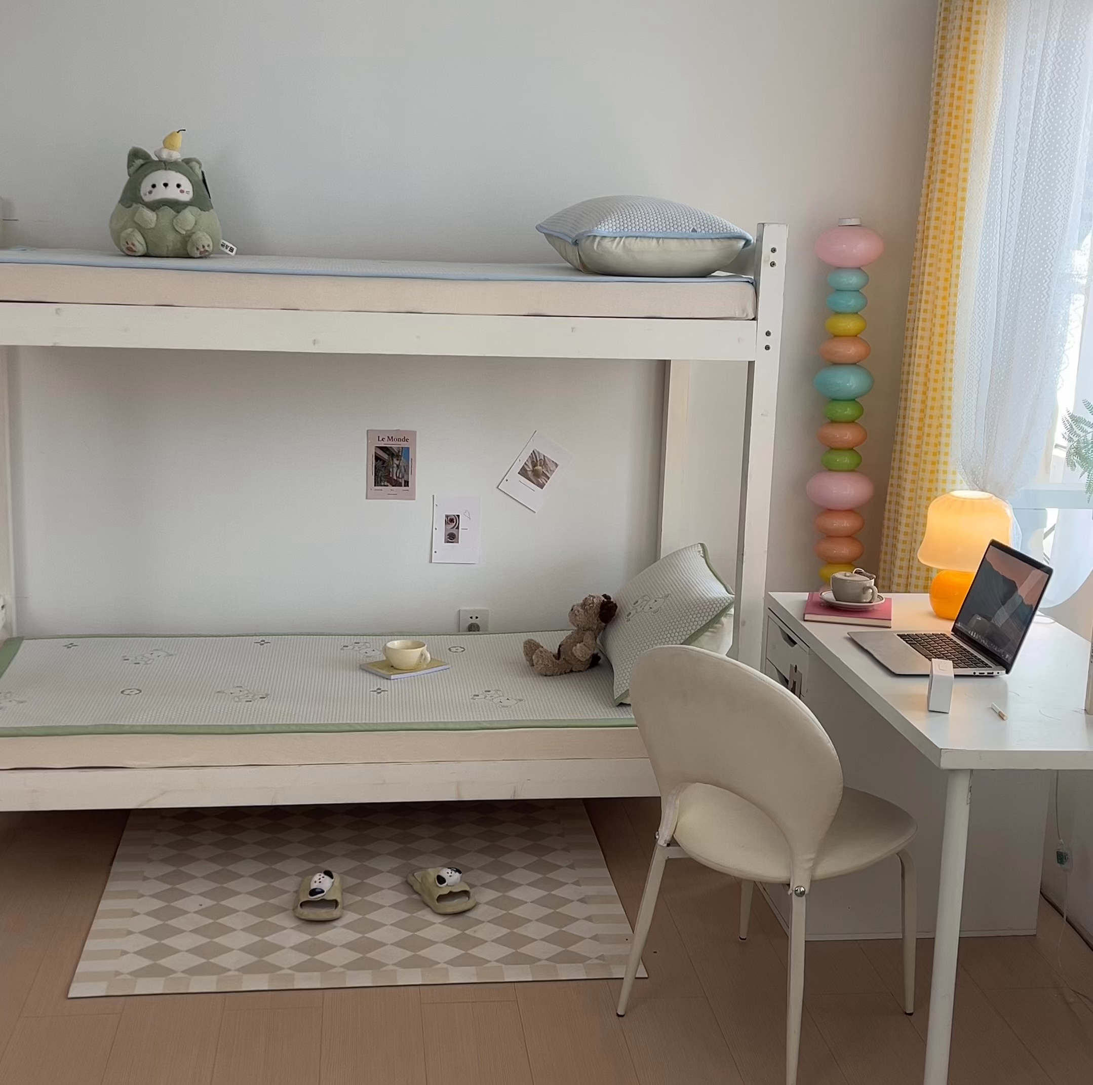 91家纺网 家纺一手货源 找家纺 奇丝雅 2026新款夏季A类冰豆豆凉席冰丝凉席家用冰丝席可机洗水洗单人学生宿舍上下铺寝室 抱抱熊-绿