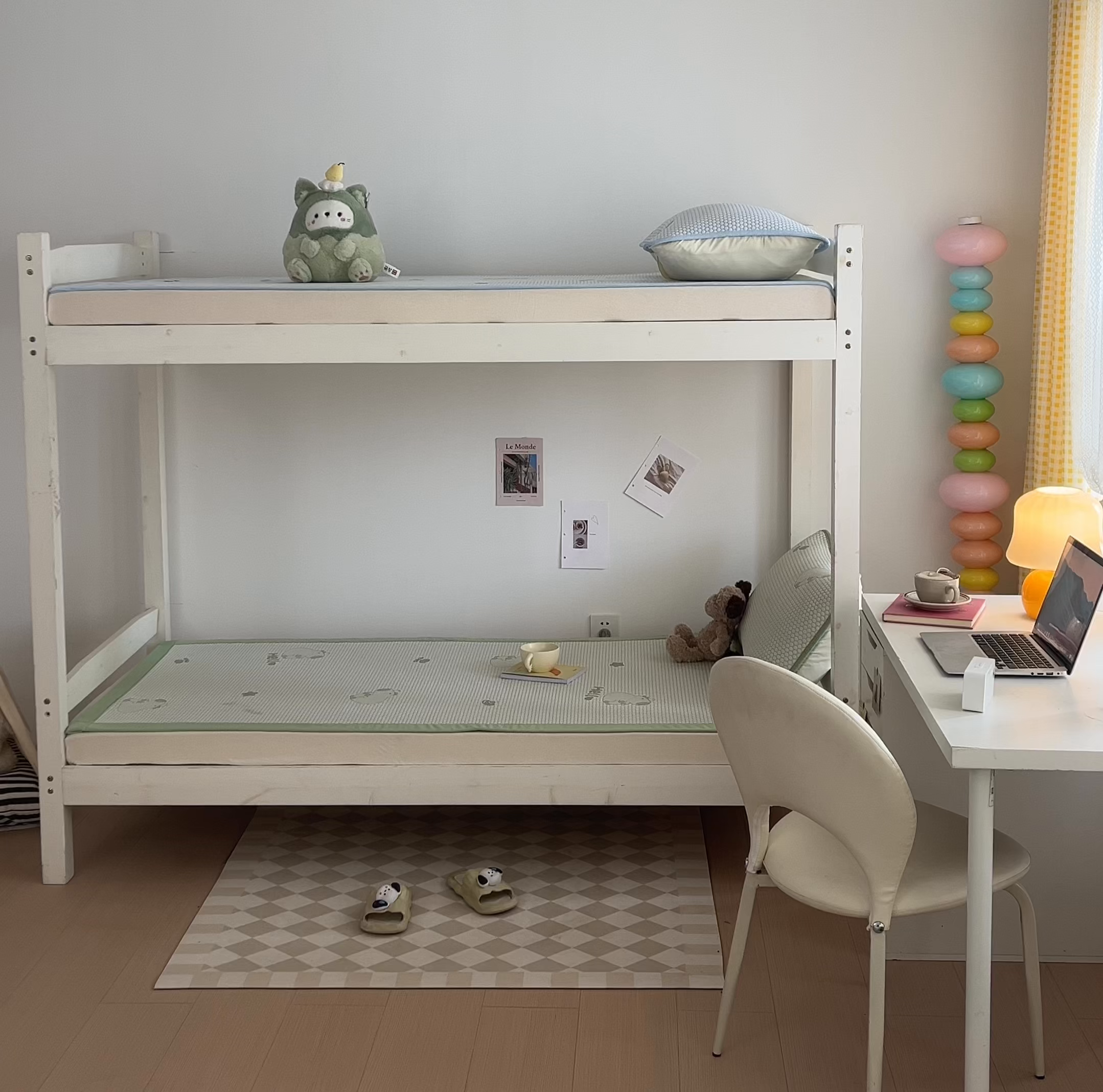 91家纺网 家纺一手货源 找家纺 奇丝雅 2026新款夏季A类冰豆豆凉席冰丝凉席家用冰丝席可机洗水洗单人学生宿舍上下铺寝室 卡皮巴拉-绿