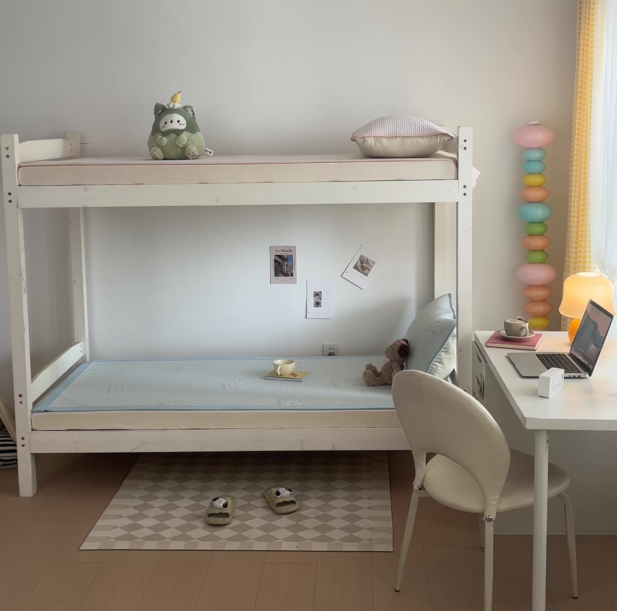 91家纺网 家纺一手货源 找家纺 奇丝雅 2026新款夏季A类冰豆豆凉席冰丝凉席家用冰丝席可机洗水洗单人学生宿舍上下铺寝室 小冰熊-蓝