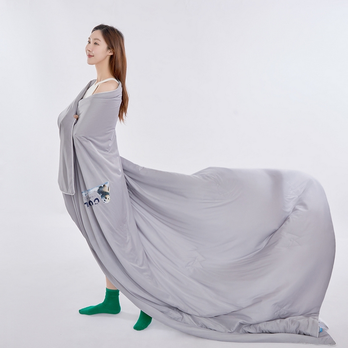 91家纺网 家纺一手货源 找家纺 VIP被业 2026新款西瓜凉感丝夏被夏凉被空调被 时光灰