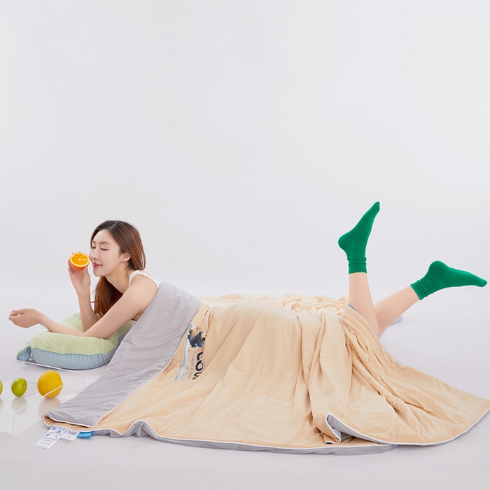 91家纺网 家纺一手货源 找家纺 VIP被业 2026新款西瓜凉感丝夏被夏凉被空调被 行动咖