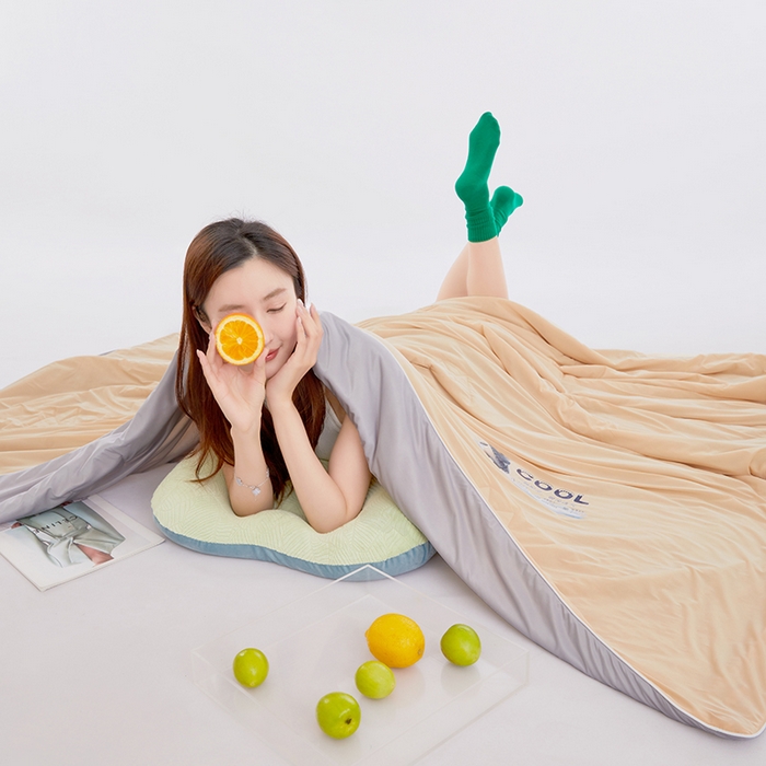 91家纺网 家纺一手货源 找家纺 VIP被业 2026新款西瓜凉感丝夏被夏凉被空调被 行动咖