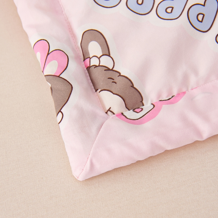 91家纺网 家纺一手货源 找家纺 吉咪兔家纺 2024年新款水洗棉儿童夏凉被婴儿空调被宝宝幼儿园专用大豆芯夏季薄款小被子 梦幻精灵-粉