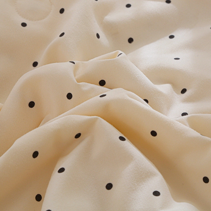 91家纺网 家纺一手货源 找家纺 薇玛仕 2026新款韩版宽边水洗棉大豆夏被赫本风亲肤柔软夏季薄被子 赫本-波点