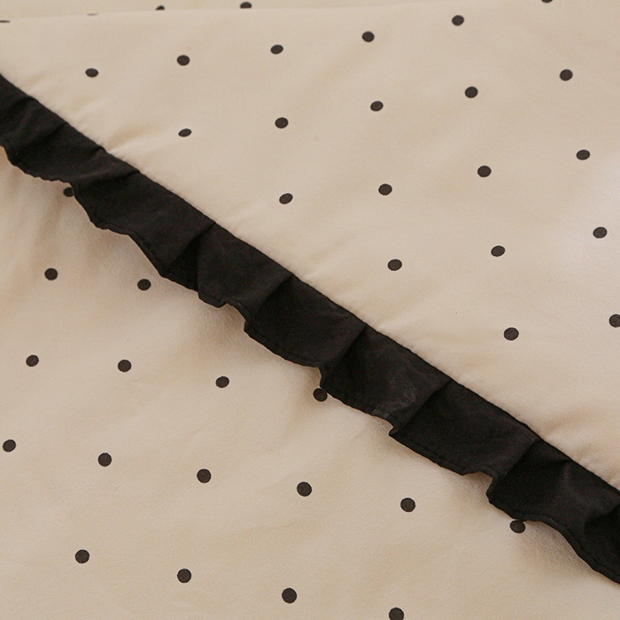 91家纺网 家纺一手货源 找家纺 薇玛仕 2026新款韩版宽边水洗棉大豆夏被赫本风亲肤柔软夏季薄被子 赫本-波点