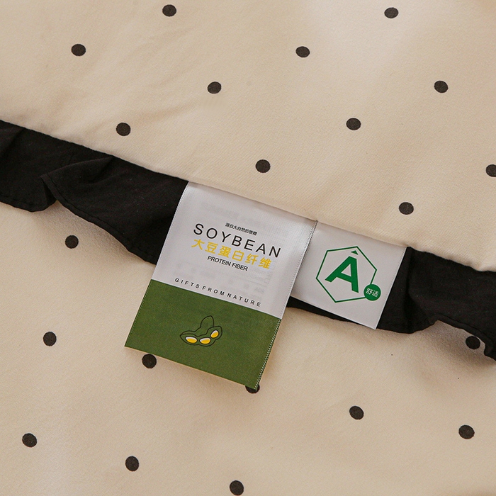 91家纺网 家纺一手货源 找家纺 薇玛仕 2026新款韩版宽边水洗棉大豆夏被赫本风亲肤柔软夏季薄被子 赫本-波点