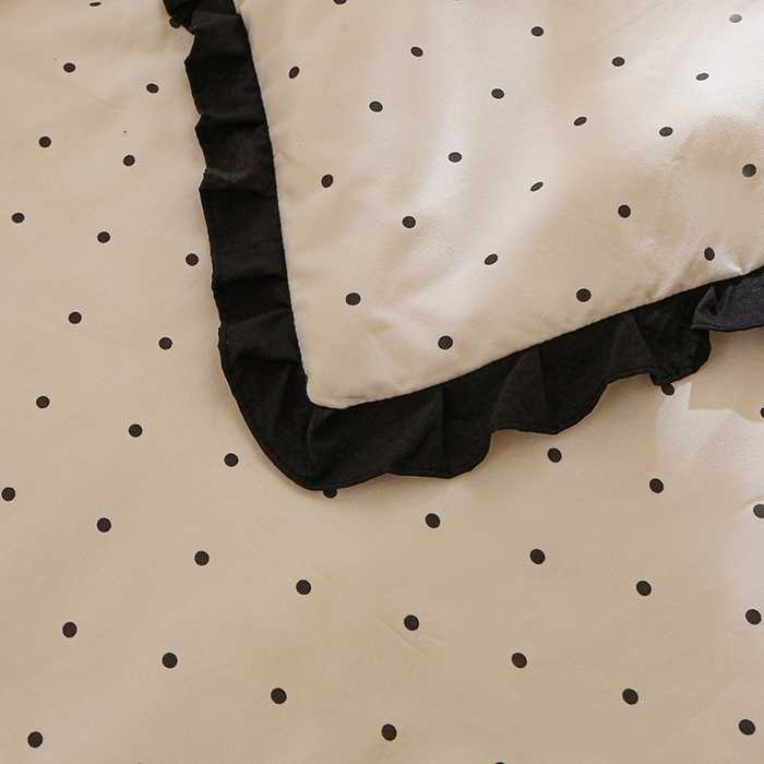 91家纺网 家纺一手货源 找家纺 薇玛仕 2026新款韩版宽边水洗棉大豆夏被赫本风亲肤柔软夏季薄被子 赫本-波点