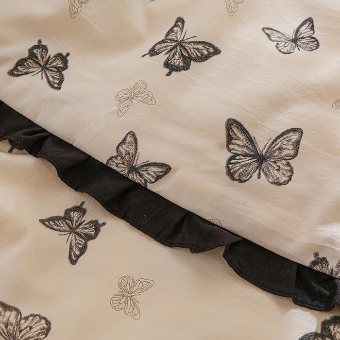 91家纺网 家纺一手货源 找家纺 薇玛仕 2026新款韩版宽边水洗棉大豆夏被赫本风亲肤柔软夏季薄被子 赫本-蝴蝶