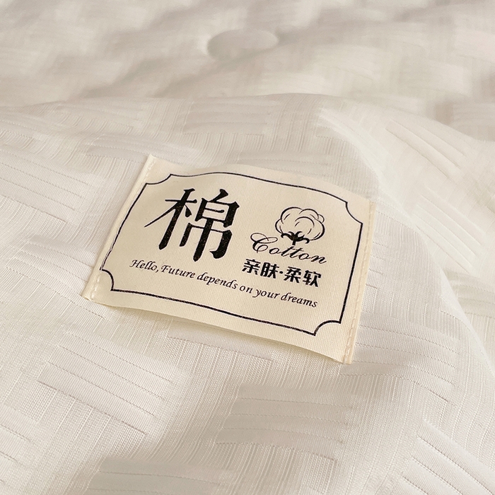 91家纺网 家纺一手货源 找家纺 VIP被业 2026新款A类无印风格棉花夏被夏凉被水洗棉针织棉凉感空调被 奶盖白