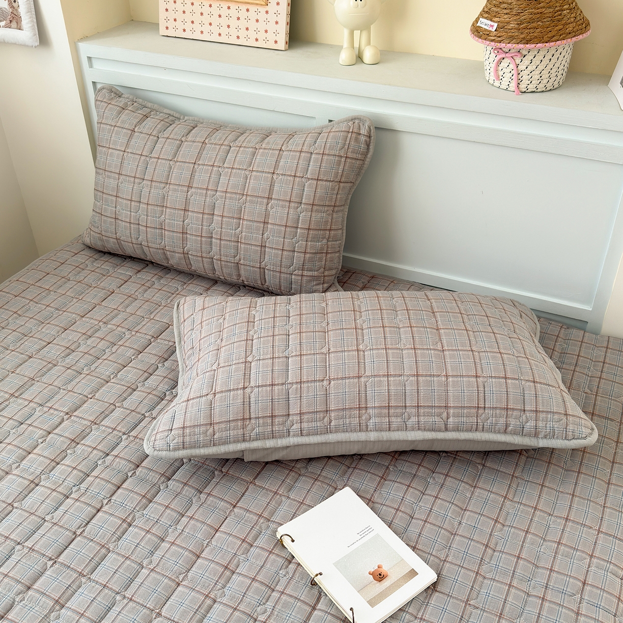 91家纺网 家纺一手货源 找家纺 丽美人家纺 2026新款双层皱皱纱大豆夹棉床笠单床笠床笠单件 JM布兰卡