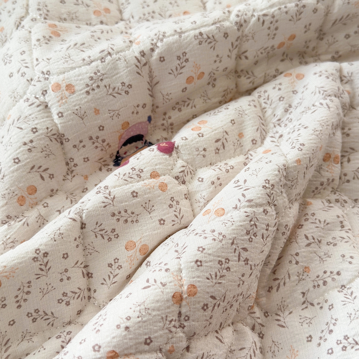 91家纺网 家纺一手货源 找家纺 丽美人家纺 2026新款双层皱皱纱大豆夹棉床笠单床笠床笠单件 JM时光