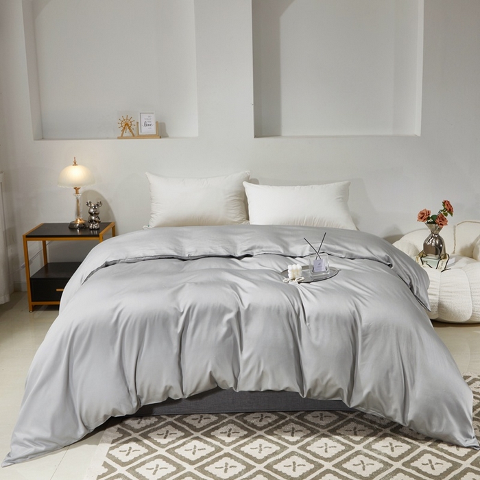 91家纺网 家纺一手货源 找家纺 （总）晶缦家纺 2026新款全棉A类纯棉60支贡缎长绒棉纯色单被套单品被套被套单件