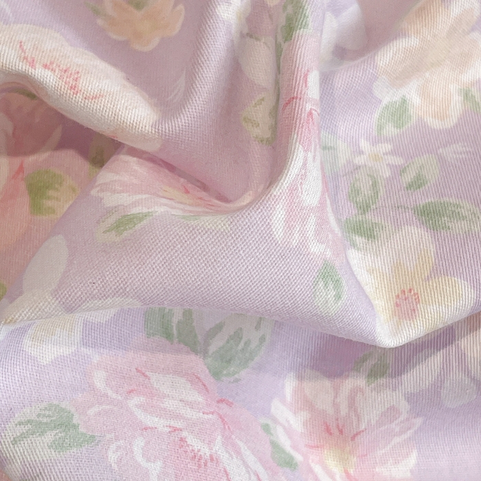 91家纺网 家纺一手货源 找家纺 简一 2026新款全棉床盖四件套美丽心情-紫