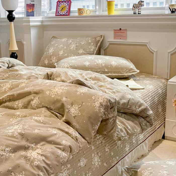 91家纺网 家纺一手货源 找家纺 简一 2026新款全棉床盖四件套唐顿庄园