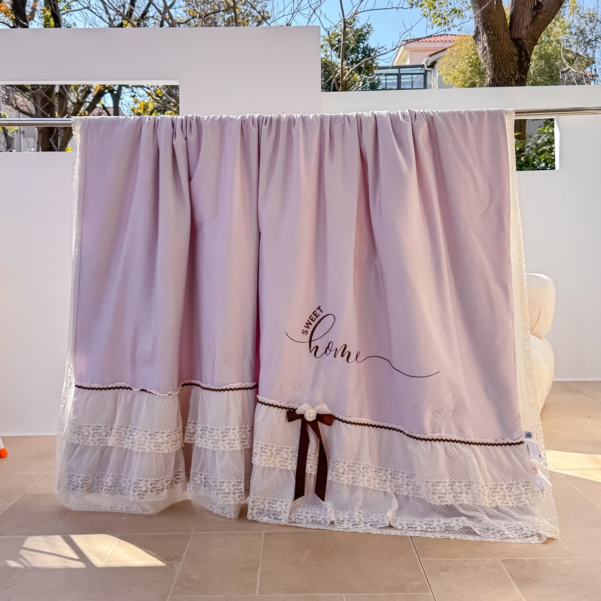 91家纺网 家纺一手货源 找家纺 （总）优姿家纺 2026新款热款法式田园风花边天丝绣花夏被被子被芯