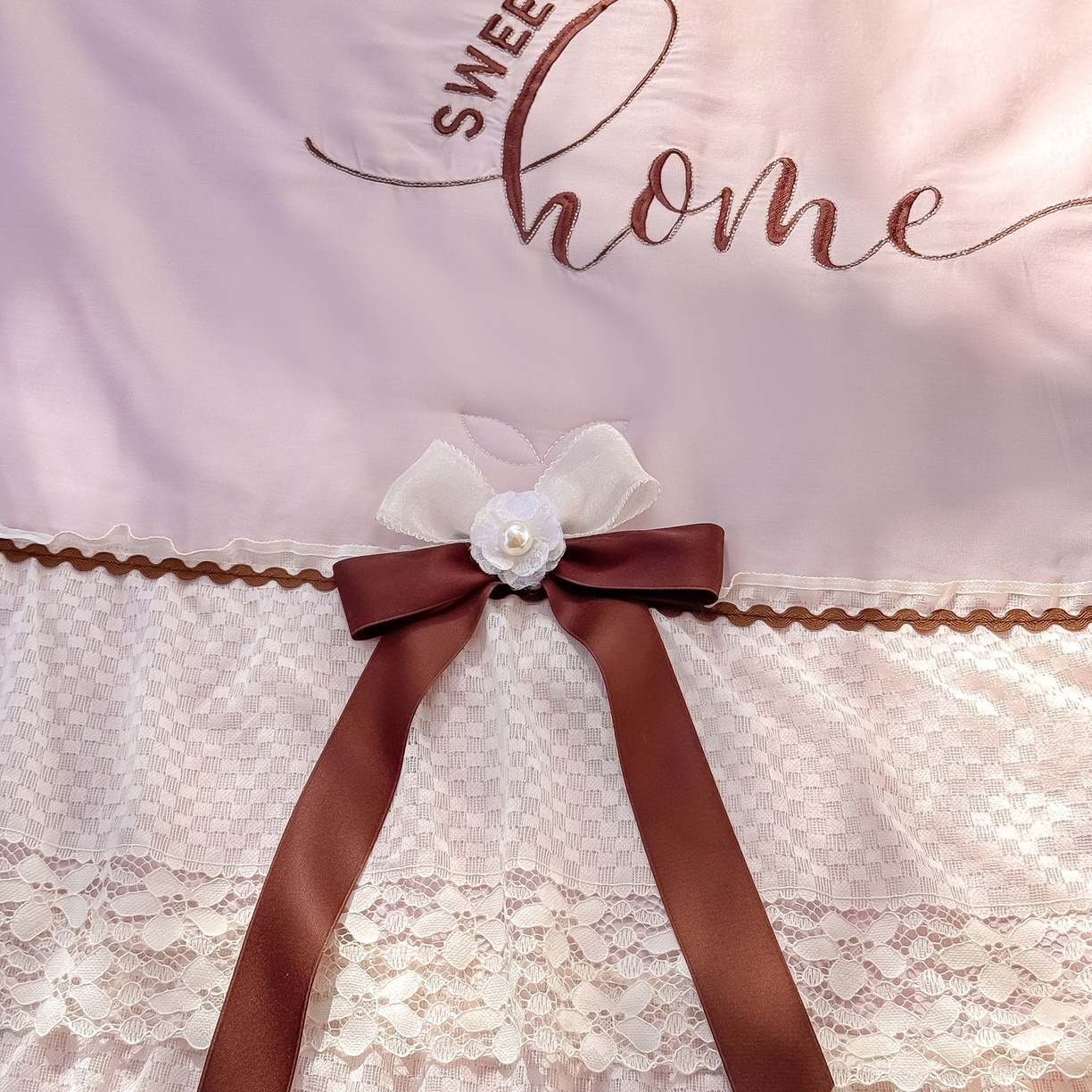 91家纺网 家纺一手货源 找家纺 优姿家纺 2026新款热款法式田园风花边天丝绣花夏被被子被芯 粉紫色