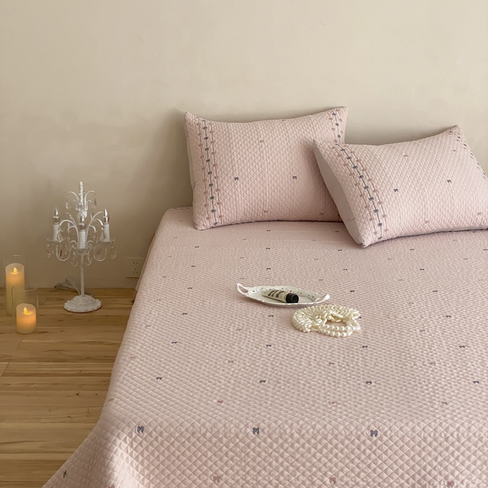 91家纺网 家纺一手货源 找家纺 （总）麻依 2026新款韩国重工全棉纱布床盖床盖三件套