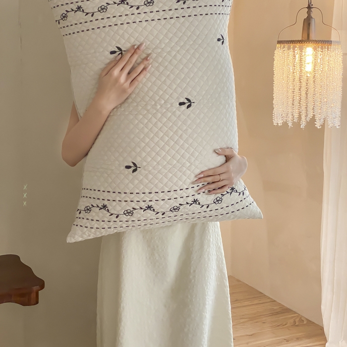 91家纺网 家纺一手货源 找家纺 麻依 2026新款韩国重工全棉纱布床盖床盖三件套 三叶草