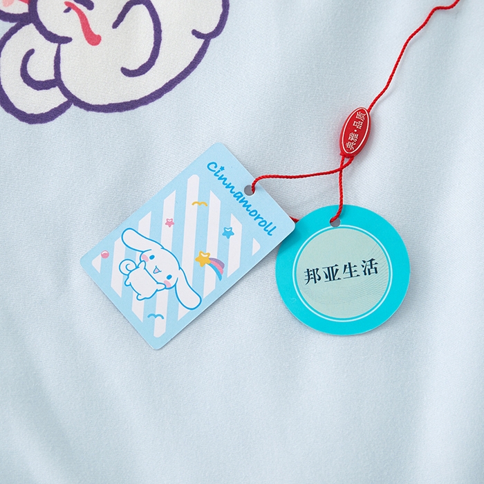 91家纺网 家纺一手货源 找家纺 优雅星家纺 2026新款A类针织棉三丽鸥正版夏被儿童卡通牛奶丝凉感夏凉被 玉桂狗-浅蓝