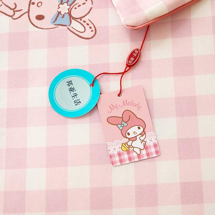 91家纺网 家纺一手货源 找家纺 优雅星家纺 2026新款A类针织棉三丽鸥正版夏被儿童卡通牛奶丝凉感夏凉被 美乐蒂