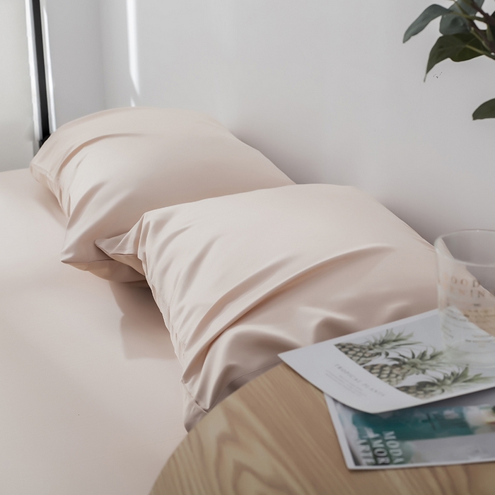 91家纺网 家纺一手货源 找家纺 恩和家纺 2026新款简约竹纤维单枕套枕套单件单品枕套 卡其A