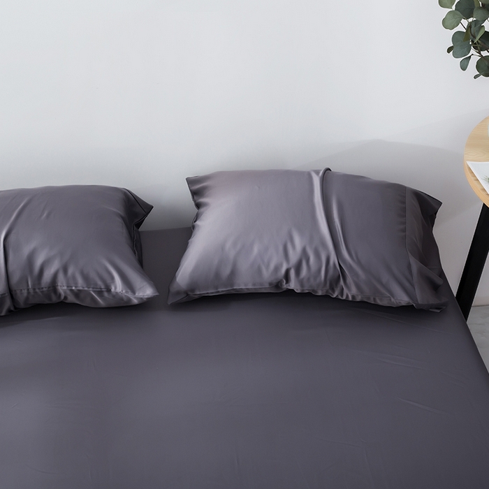 91家纺网 家纺一手货源 找家纺 恩和家纺 2026新款简约竹纤维单枕套枕套单件单品枕套 灰色