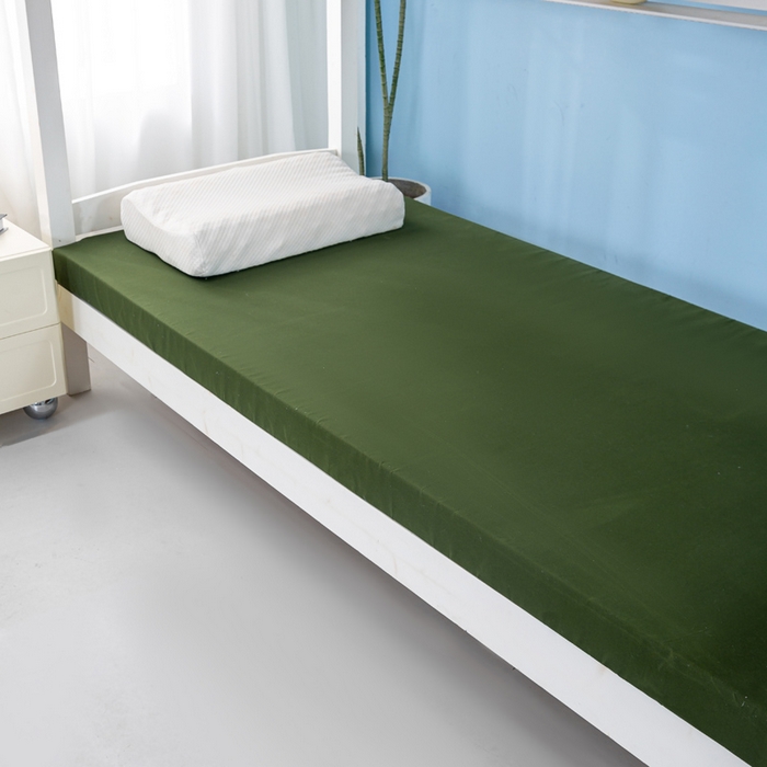 91家纺网 家纺一手货源 找家纺 优雅星家纺 2026新款亲肤磨毛抗压海绵床垫学生床褥子床垫 海绵军绿