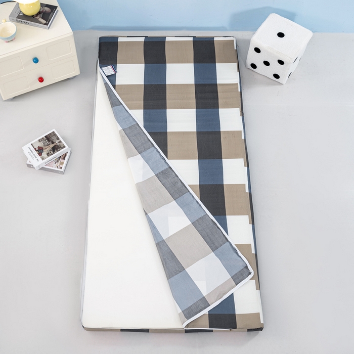 91家纺网 家纺一手货源 找家纺 优雅星家纺 2026新款亲肤磨毛抗压海绵床垫学生床褥子床垫 海绵蓝格