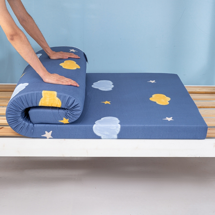 91家纺网 家纺一手货源 找家纺 优雅星家纺 2026新款亲肤磨毛抗压海绵床垫学生床褥子床垫 海绵星云