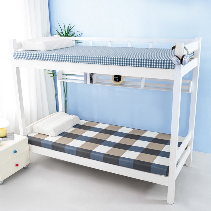 91家纺网 家纺一手货源 找家纺 优雅星家纺 2026新款亲肤磨毛抗压海绵床垫学生床褥子床垫 海绵蓝格