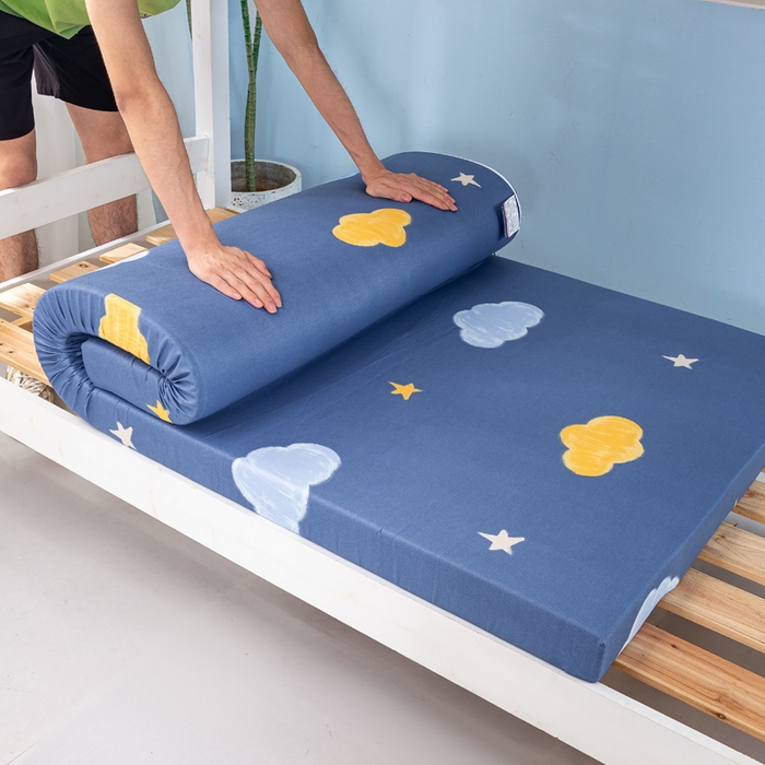 91家纺网 家纺一手货源 找家纺 优雅星家纺 2026新款亲肤磨毛抗压海绵床垫学生床褥子床垫 海绵星云