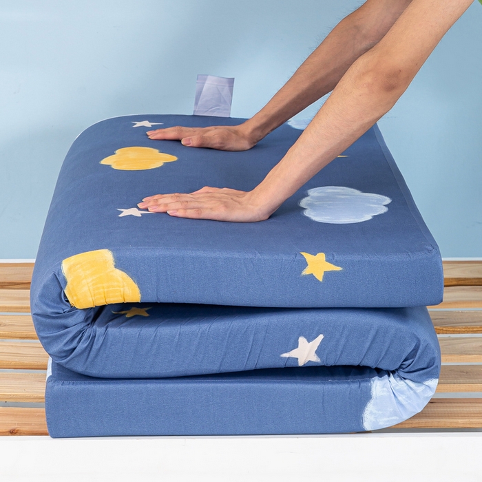 91家纺网 家纺一手货源 找家纺 优雅星家纺 2026新款亲肤磨毛抗压海绵床垫学生床褥子床垫 海绵星云