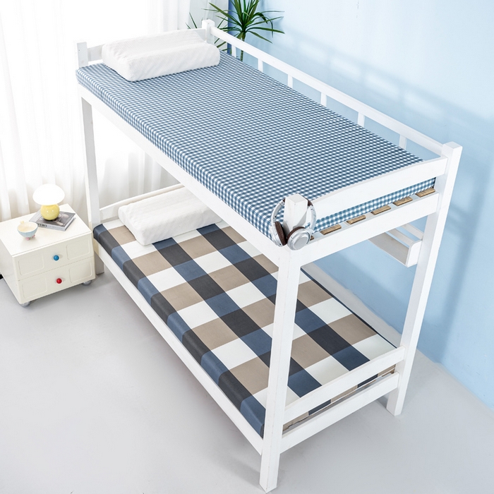 91家纺网 家纺一手货源 找家纺 优雅星家纺 2026新款亲肤磨毛抗压海绵床垫学生床褥子床垫 海绵蓝格