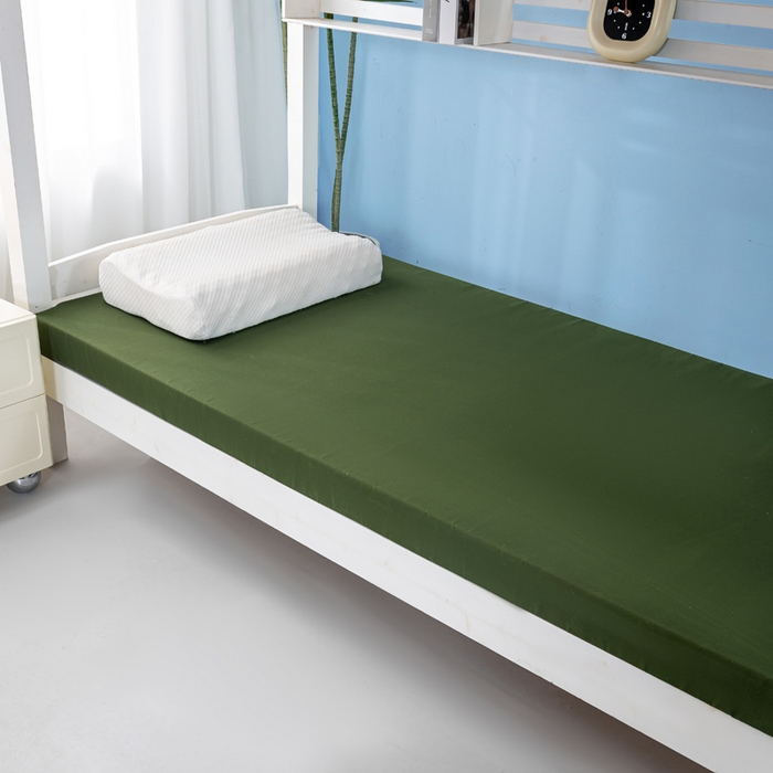 91家纺网 家纺一手货源 找家纺 优雅星家纺 2026新款亲肤磨毛抗压海绵床垫学生床褥子床垫 海绵军绿