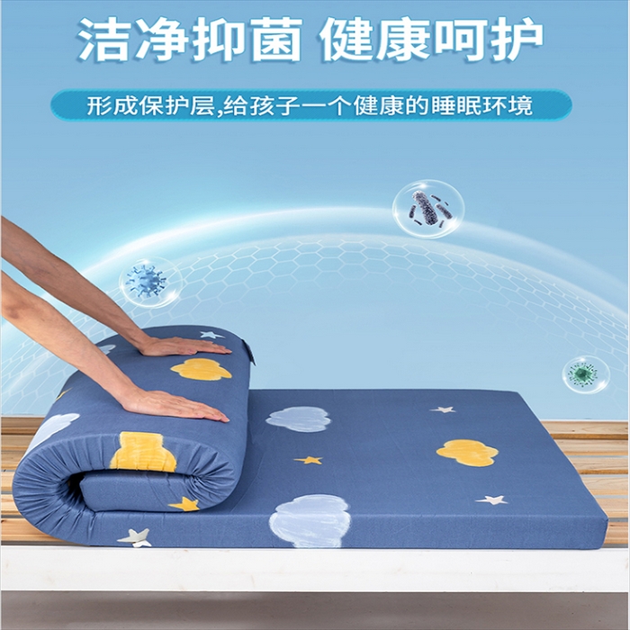 91家纺网 家纺一手货源 找家纺 优雅星家纺 2026新款亲肤磨毛抗压海绵床垫学生床褥子床垫 海绵星云