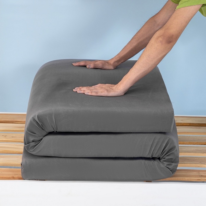 91家纺网 家纺一手货源 找家纺 优雅星家纺 2026新款亲肤磨毛抗压海绵床垫学生床褥子床垫 海绵灰