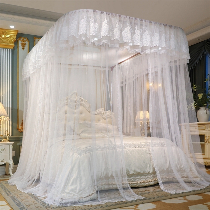 91家纺网 家纺一手货源 找家纺 （总）舞夜盛世 2026新款镜花水月轨道蚊帐系列--图一