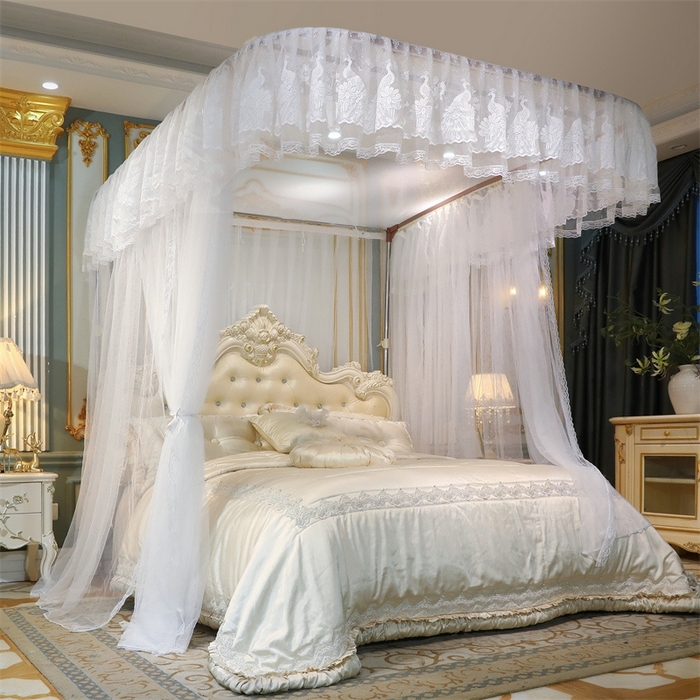 91家纺网 家纺一手货源 找家纺 （总）舞夜盛世 2026新款镜花水月轨道蚊帐系列--图一