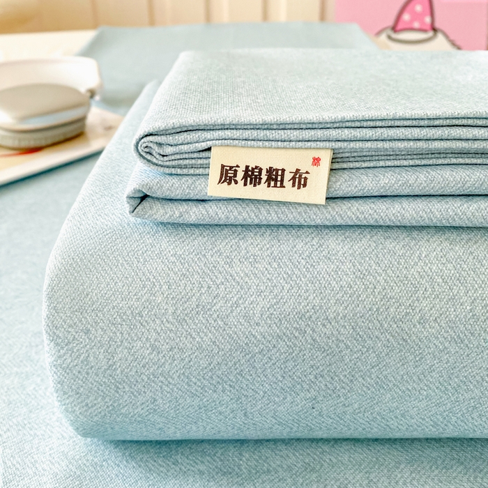 91家纺网 家纺一手货源 找家纺 （总）棉乐町家居 2026春夏新款100%全棉纯棉老粗布床单凉席席子