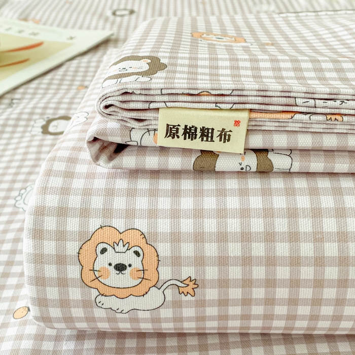 91家纺网 家纺一手货源 找家纺 （总）棉乐町家居 2026春夏新款100%全棉纯棉老粗布床单凉席席子