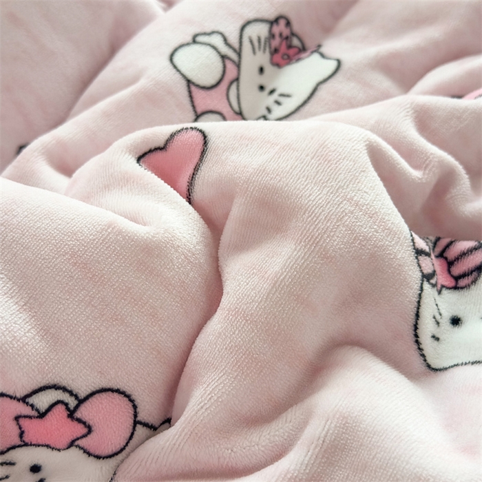 91家纺网 家纺一手货源 找家纺 （总）优雅星家纺 2026新款A类牛奶绒豆豆被被子被芯