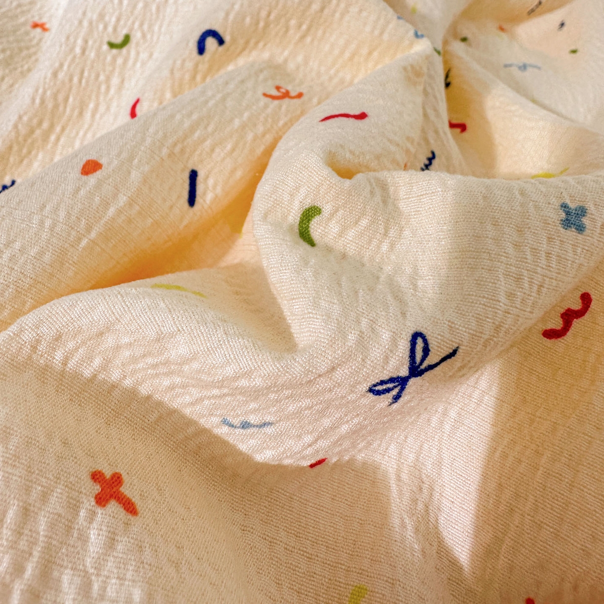 91家纺网 家纺一手货源 找家纺 N先生+V 13814689556 发大图/买家秀 2026春夏新款A类泡芙双层纱夏被系列夏凉被空调被 冰激凌（夏被）