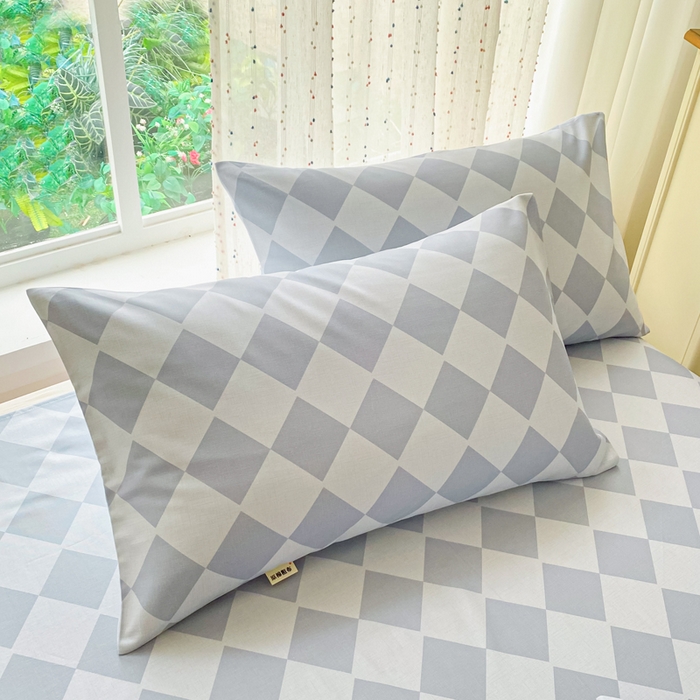 91家纺网 家纺一手货源 找家纺 棉乐町家居 2026春夏新款100%全棉纯棉老粗布床单凉席席子 浅菱