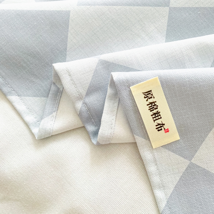 91家纺网 家纺一手货源 找家纺 棉乐町家居 2026春夏新款100%全棉纯棉老粗布床单凉席席子 浅菱