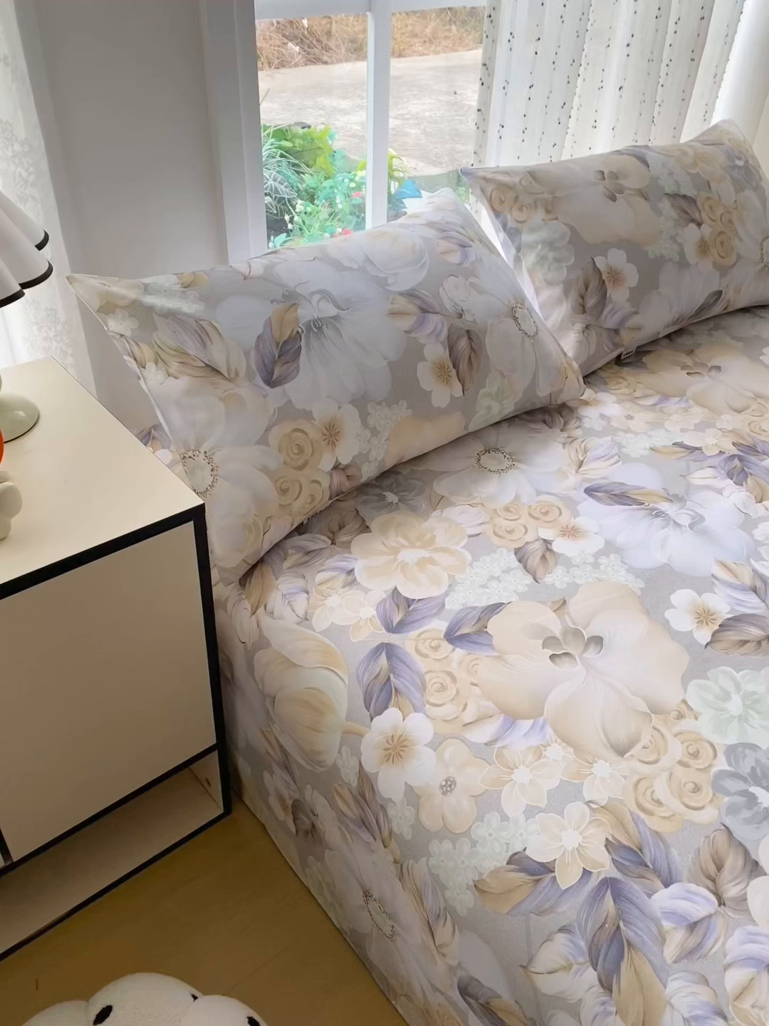 91家纺网 家纺一手货源 找家纺 棉乐町家居 2026春夏新款100%全棉纯棉老粗布床单凉席席子 浅棠