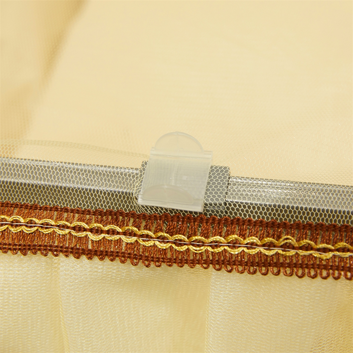 91家纺网 家纺一手货源 找家纺 （总）舞夜盛世 2026新款U型导轨落地宫廷蚊帐-花好月圆