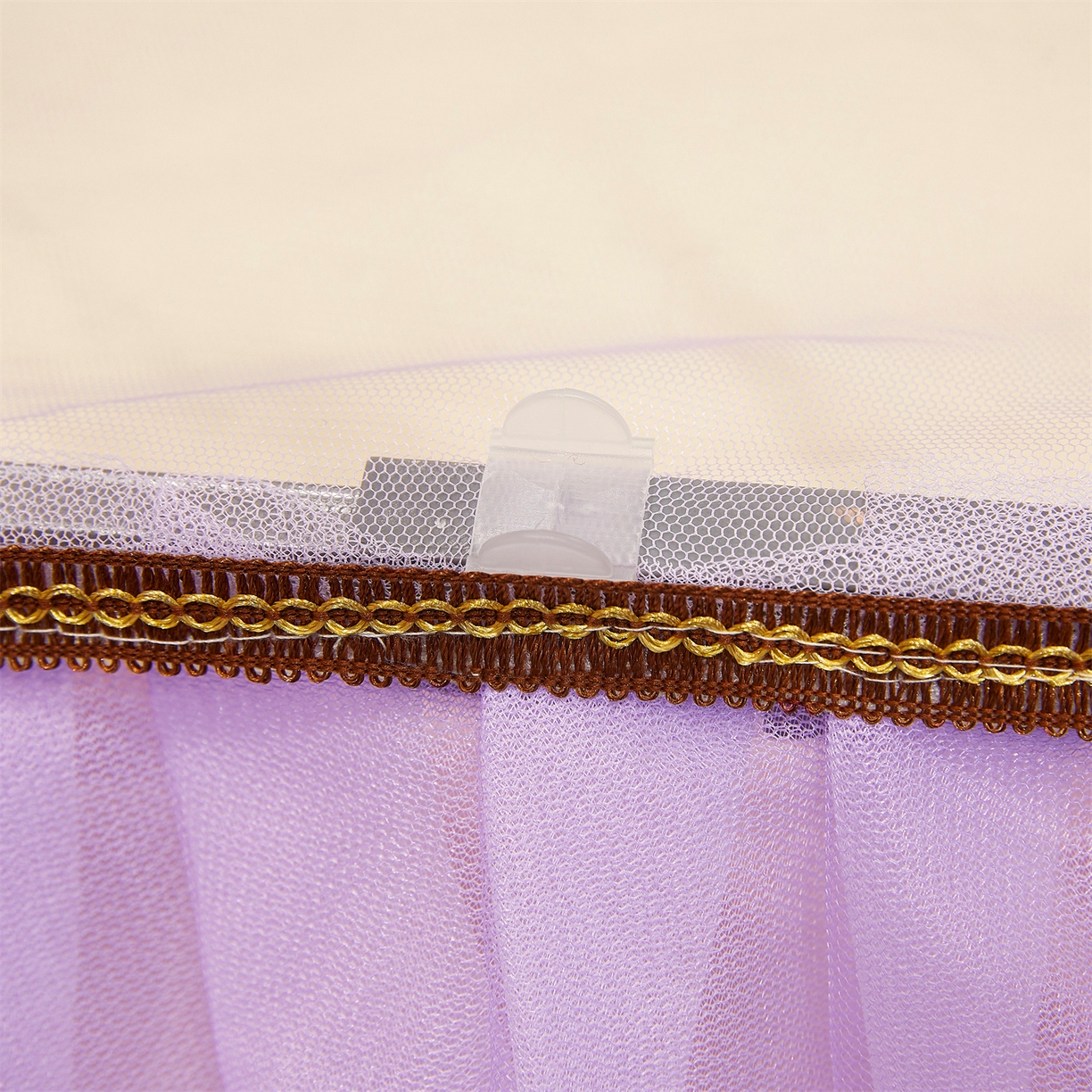 91家纺网 家纺一手货源 找家纺 舞夜盛世 2026新款U型导轨落地宫廷蚊帐-花好月圆 花好月圆-紫色