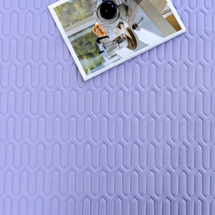 91家纺网 家纺一手货源 找家纺 优雅星家纺 2026新款清新时尚凉感丝0.35乳胶凉席-纯色 炫丽紫